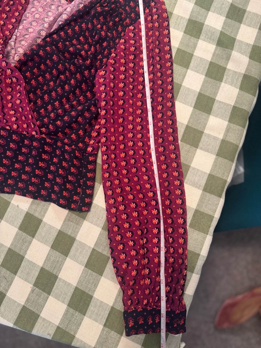 Anthropologie Maeve Lisa Puff Sleeve Faux Wrap Blouse - Picture 15 of 16